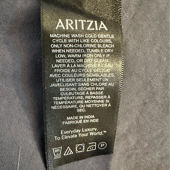 Aritzia Sunday Best Martine Poplin Midi Dress Blue Grey Midi Dress - Picture 13 of 16